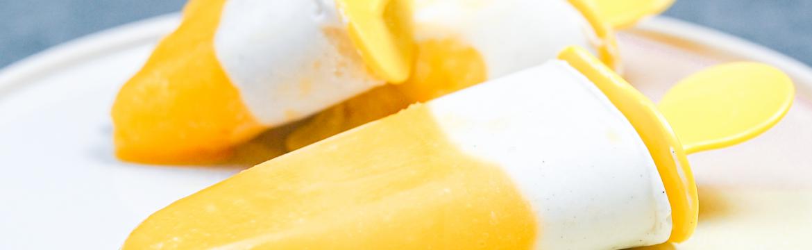 Mangová zmrzlina s kokosovým krémem
