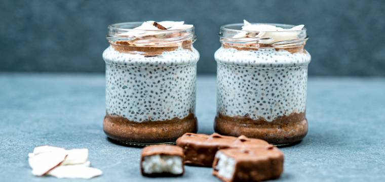 „Bounty“ kokosový chia puding